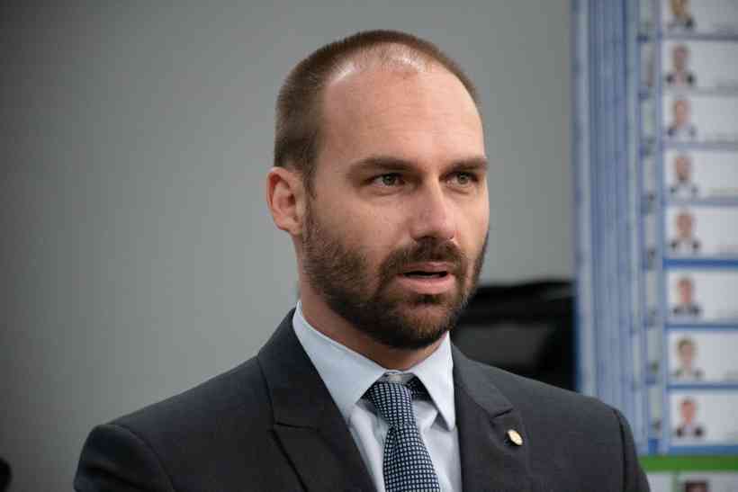 /No post, Eduardo Bolsonaro também citou um vídeo feito pelo pai, na época em que ainda era deputado federal. Foto: Leonardo Marques/ASCOM/MCT