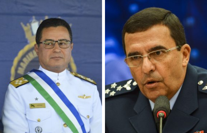 /Almir Garnier dos Santos (à direita) e brigadeiro Carlos de Almeida Baptista (à esquerda). Fotos: Valter Campanato e Marcelo Camargo/Agência Brasil