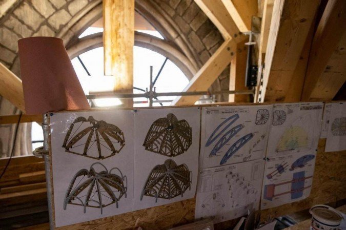/O Pavilhão da Harmonia Suprema, o mais amplo do conjunto, pegou fogo várias vezes na história por causa de raios. Foto: IAN LANGSDON/AFP /O Pavilhão da Harmonia Suprema, o mais amplo do conjunto, pegou fogo várias vezes na história por causa de raios. Foto: IAN LANGSDON/AFP
