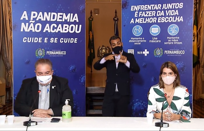 O pronunciamento se deu no mesmo dia em que Pernambuco  registrou 3.074 novos casos da Covid-19, novo recorde diário de casos confirmados/Foto: Reprodução