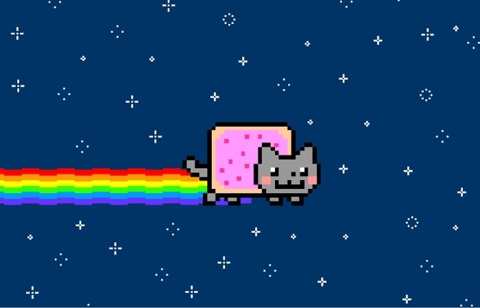 Criado em 2011 por Chris Torres, o Nyan Cat se tornou um dos maiores virais da internet. O GIF foi vendido pelo dono após gerar seu NFT