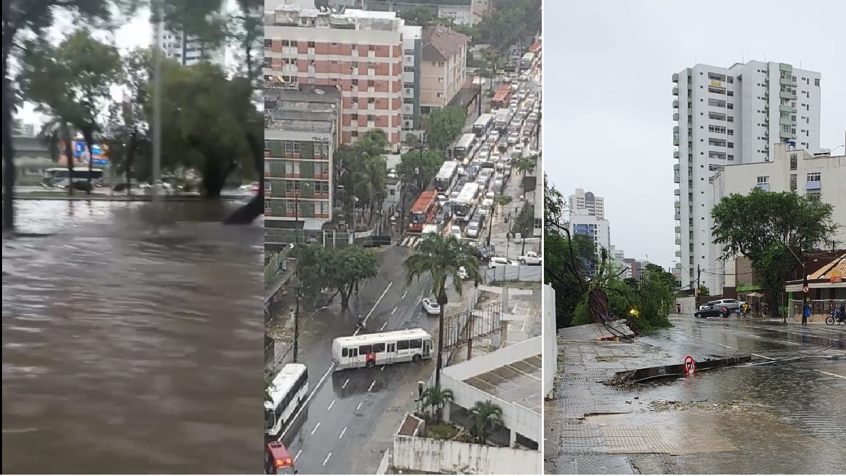 Avenida Agamenon Magalhães, Avenida Conselheiro Aguiar./Mídias sociais/Reprodução/Montagem DP Avenida Agamenon Magalhães, Avenida Conselheiro Aguiar./Mídias sociais/Reprodução/Montagem DP