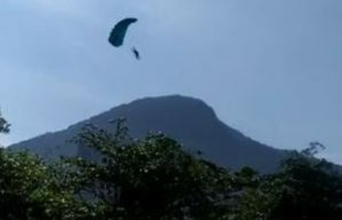 Rio de Janeiro teve hoje ventos com mais de 50 km/h./Foto:REPRODUÇÃO/REDES SOCIAIS