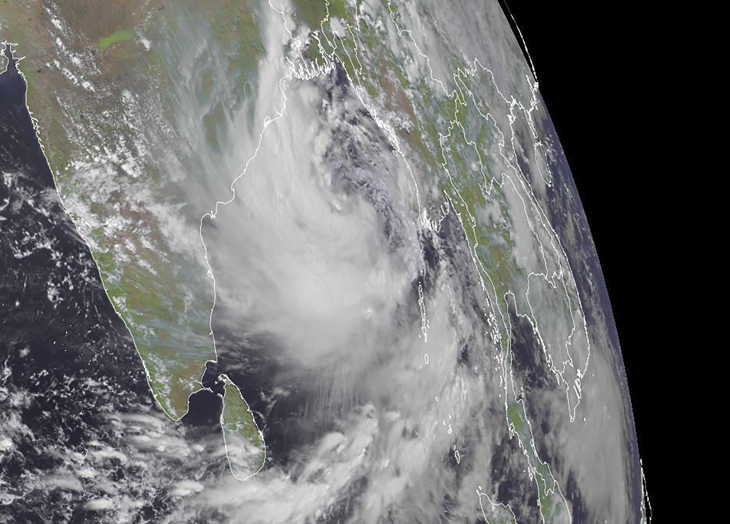 /A previsão é que "Yaas" toque a costa indiana com ventos de até 185 km/h, segundo a agência meteorológica. Foto: Handout / RAMMB/CIRA / AFP