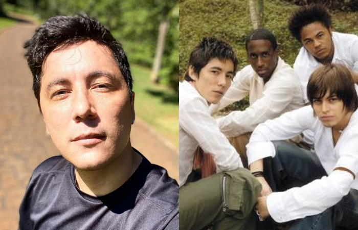 Jhean Marcell na atualidade e na época do primeiro disco do grupo/Foto: Reprodução do Instagram e Sony Music/Divulgação