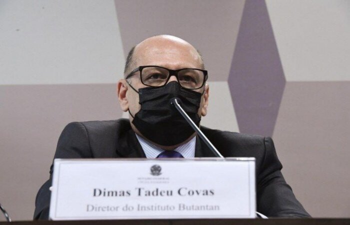Vacinas começariam a ser entregues em dezembro de 2020, segundo diretor do Butantan, Dimas Covas, com previsão de 100 milhões de doses até maio deste ano/crédito: Edilson Rodrigues/Agência Senado