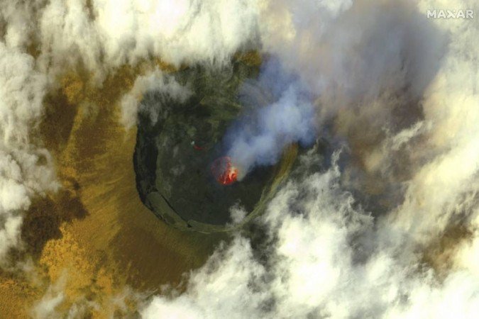 /Este tipo de catástrofe incomum ocorreu em Camarões em 1986: o lago Nyos matou quase 1.800 habitantes e exterminou milhares de cabeças de gado. Foto: HANDOUT / SATELLITE IMAGE ©2021 MAXAR TECHNOLOGIES / AFP /Este tipo de catástrofe incomum ocorreu em Camarões em 1986: o lago Nyos matou quase 1.800 habitantes e exterminou milhares de cabeças de gado. Foto: HANDOUT / SATELLITE IMAGE ©2021 MAXAR TECHNOLOGIES / AFP