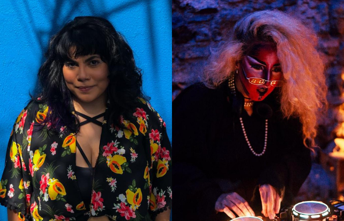 Tawanne Villarim (apresentadora) e Karmaleoa de Salvador (convidada)/Foto: Gabriela Paraíso e  Matheus Thierry/Divulgação