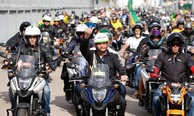 /Bolsonaro durante passeio de moto no Rio de Janeiro, em 23 de maio deste ano. Foto: Alan Santos/Presidência da República /Bolsonaro durante passeio de moto no Rio de Janeiro, em 23 de maio deste ano. Foto: Alan Santos/Presidência da República