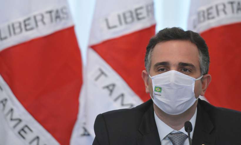 /Presidente do Senado Federal, Rodrigo Pacheco (DEM-MG). Foto: Alexandre Guzanshe/EM/D.A Press