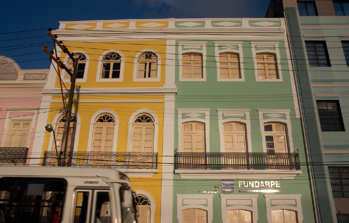 Sede da Fundarpe e Teatro Arraial, na Rua da Aurora/Foto: Isabella Valle/Fundarpe Sede da Fundarpe e Teatro Arraial, na Rua da Aurora/Foto: Isabella Valle/Fundarpe