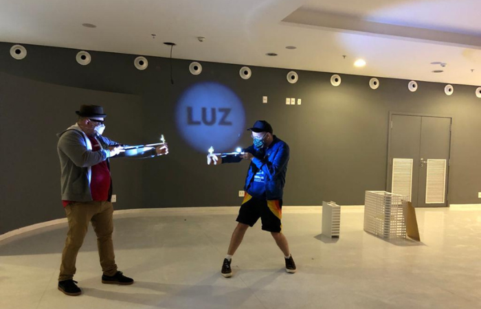 Mozart Santos e Felipe Spencer, co-criador do Projetemos