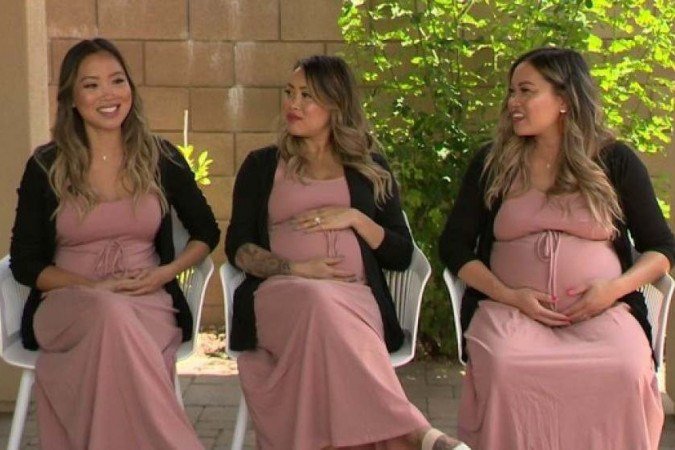 /Beb&ecirc;s s&atilde;o esperados para nascer em julho, agosto e novembro. Foto: Reprodu&ccedil;&atilde;o/Los Angeles CBS