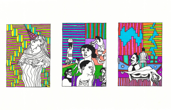 Algumas obras da exposição