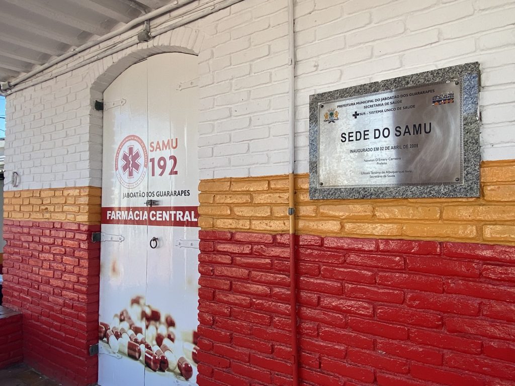 Fachada do Serviço de Atendimento Móvel de Urgência (SAMU) de Jaboatão/Cremepe/Divulgação Fachada do Serviço de Atendimento Móvel de Urgência (SAMU) de Jaboatão/Cremepe/Divulgação