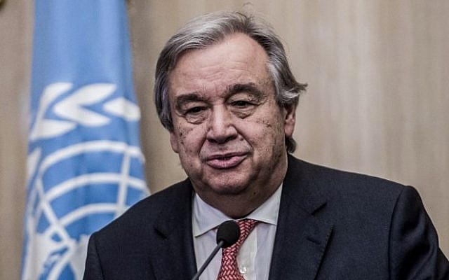 Secretário-geral da Organização das Nações Unidas (ONU), António Guterres/AFP/Khaled Desouki Secretário-geral da Organização das Nações Unidas (ONU), António Guterres/AFP/Khaled Desouki