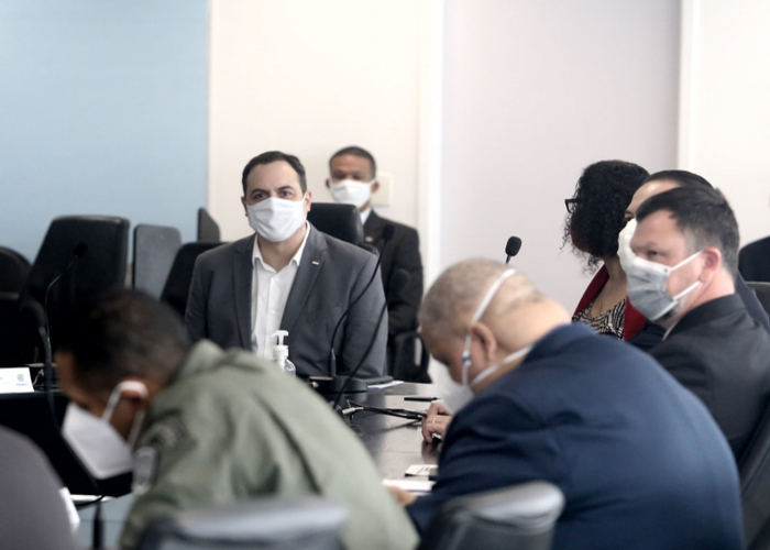 /Governador Paulo C&acirc;mara coordenou reuni&atilde;o de monitoramento. Foto:  Aluisio Moreira/SEI