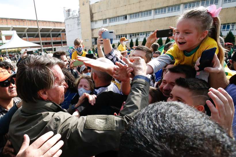 /De acordo com o governo do estado, o presidente promoveu aglomeração de mais de 100 pessoas 'sem controle sanitário e sem uso de máscara'. Foto: Alan Santos/PR