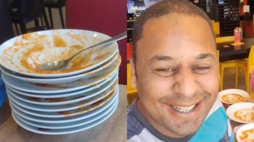 /João Carlos conta que pagou R$ 19,90 e comeu 14 pratos no rodízio de massas de um restaurante em São Paulo. Foto: Reprodção/Redes sociais /João Carlos conta que pagou R$ 19,90 e comeu 14 pratos no rodízio de massas de um restaurante em São Paulo. Foto: Reprodção/Redes sociais