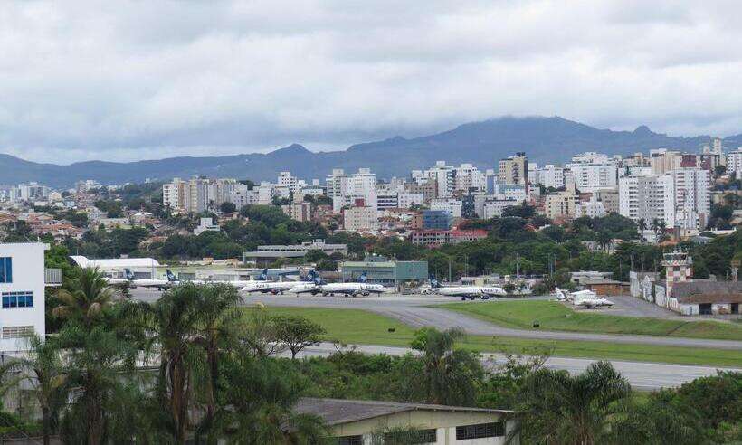 /Aeroporto da Pampulha recebe, atualmente, voos particulares e fretados. Foto: Matheus Adler/EM/D.A Press