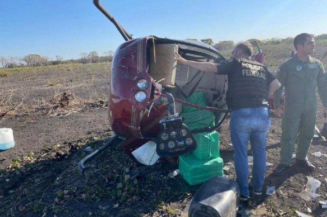 /Droga apreendida em aeronave. Foto: Ciopaer/Divulgação /Droga apreendida em aeronave. Foto: Ciopaer/Divulgação