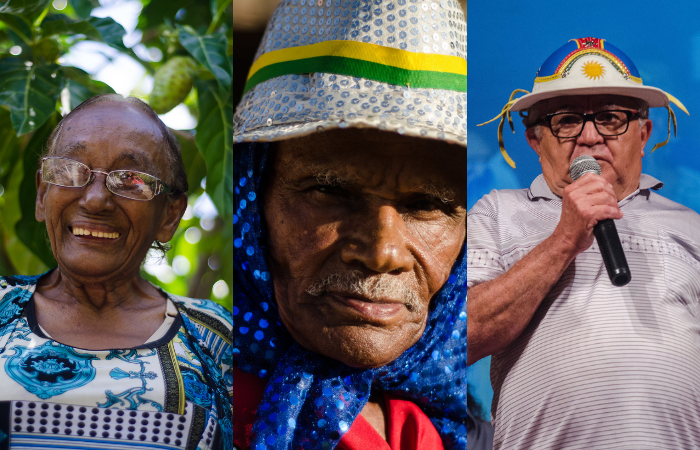 Dona Prazeres (Saúde Popular), Mestre Zé Bibi (artes e artesanato) e Gonzaga de Garanhuns (poesia popular) estão entre os patrimônios/Foto: Jan Ribeiro/Secult PE - Fundarpe Dona Prazeres (Saúde Popular), Mestre Zé Bibi (artes e artesanato) e Gonzaga de Garanhuns (poesia popular) estão entre os patrimônios/Foto: Jan Ribeiro/Secult PE - Fundarpe