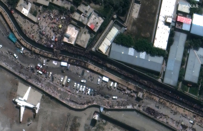 /Foto: Handout / Satellite image ©2021 Maxar Technologies / AFP /Foto: Handout / Satellite image ©2021 Maxar Technologies / AFP
