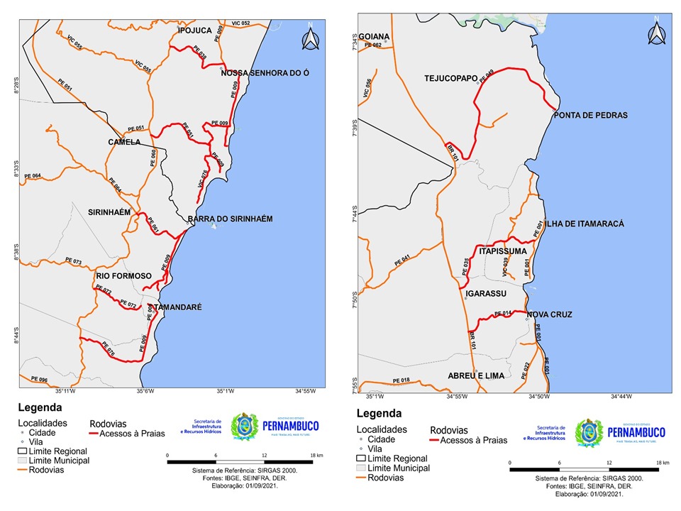 Litoral Sul | Litoral Norte