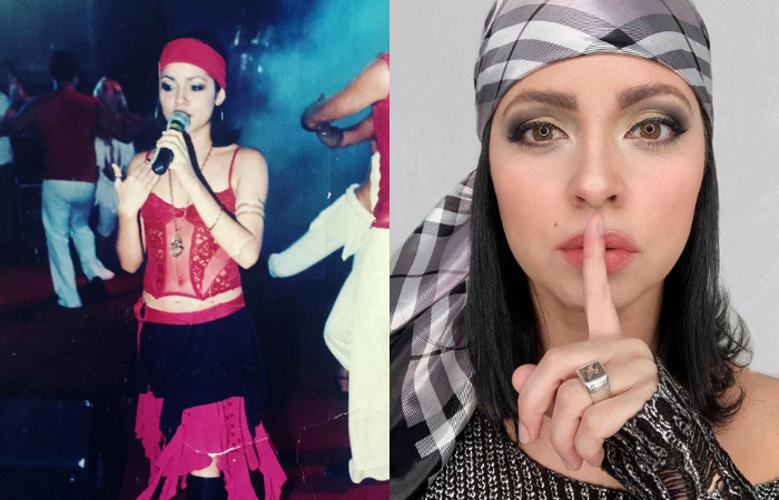 Carina Lins nos anos 2000 e na atualidade/Foto: EG Produções Arquivo e Divulgações Carina Lins nos anos 2000 e na atualidade/Foto: EG Produções Arquivo e Divulgações