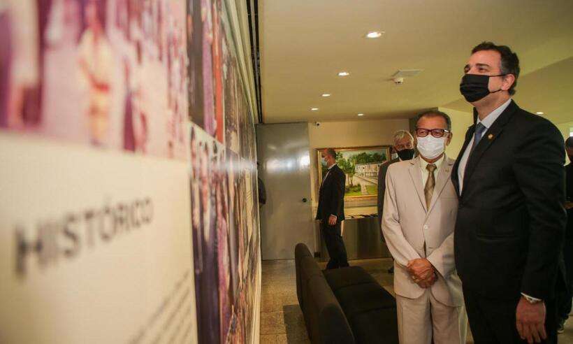 /Rodrigo Pacheco reafirmou a importância do respeito à democracia e da busca constante por pacificação entre os Poderes ao participar de solenidade no Memorial JK. Foto: Alex Capela/Divulgação