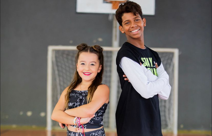 Marcela Jardim, 9, e MC Bruninho, 13/Foto: Divulgação Marcela Jardim, 9, e MC Bruninho, 13/Foto: Divulgação