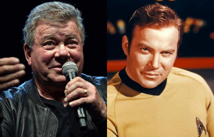 O ator William Shatner vai se tornar a pessoa mais velha a ir ao espaço, com 90 anos/Foto: Josh Edelson/AFP e CBS/Divulgação O ator William Shatner vai se tornar a pessoa mais velha a ir ao espaço, com 90 anos/Foto: Josh Edelson/AFP e CBS/Divulgação