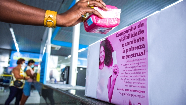 Nesta quarta-feira (3), será realizada a entrega dos absorventes para as entidades contempladas./Daniel Tavares/PCR Nesta quarta-feira (3), será realizada a entrega dos absorventes para as entidades contempladas./Daniel Tavares/PCR