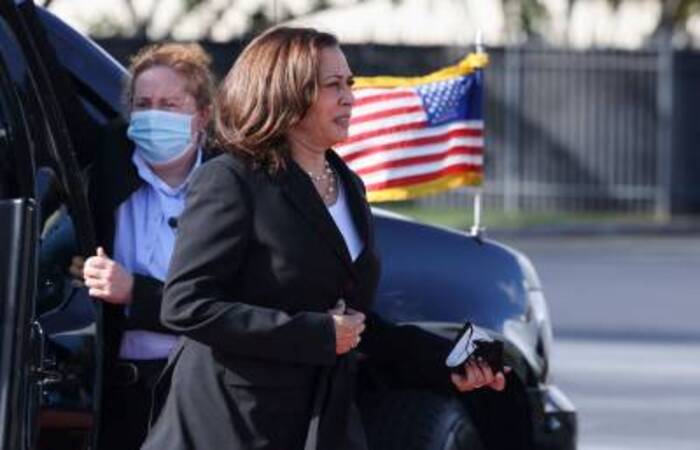 A vice-presidente dos Estados Unidos, Kamala Harris, passará cinco dias em Paris para buscar uma reconciliação com o governo francês/Foto: EVELYN HOCKSTEIN