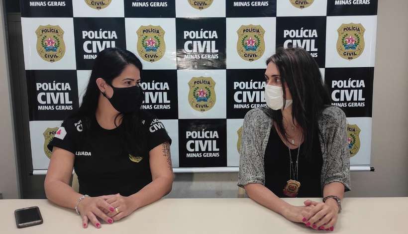 /Delegada Iara Fran&ccedil;a e a chefe do Departamento de Investiga&ccedil;&atilde;o, Orienta&ccedil;&atilde;o e Prote&ccedil;&atilde;o &agrave; Fam&iacute;lia, delegada-geral Carolina Bechelany. Foto: Divulga&ccedil;&atilde;o/PCMG