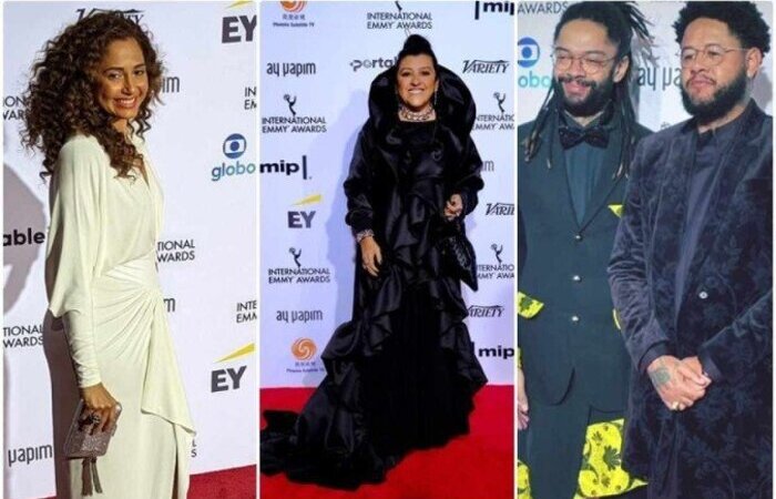 O Brasil foi o segundo país com maior número de indicações, atrás somente da Inglaterra, grande vencedora da noite/Foto: International Emmy Awards/Divulgação - Luiz C. Ribeiro/ Globo - Reprodução/Instagram/@emicida O Brasil foi o segundo país com maior número de indicações, atrás somente da Inglaterra, grande vencedora da noite/Foto: International Emmy Awards/Divulgação - Luiz C. Ribeiro/ Globo - Reprodução/Instagram/@emicida