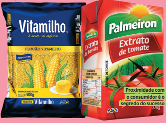 /Extrato de tomate Palmeiron e farinha de milho Vitamilho lideram preferência dos consumidores. Foto: Divulgação /Extrato de tomate Palmeiron e farinha de milho Vitamilho lideram preferência dos consumidores. Foto: Divulgação