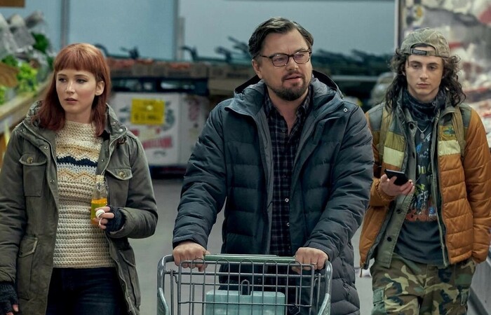/Sucesso da Netflix dirigido por Adam McKay, "Não Olhe para Cima" é uma das estreias da semana do Cinema da Fundação na sala do Derby. Foto: Netflix / Divulgação.