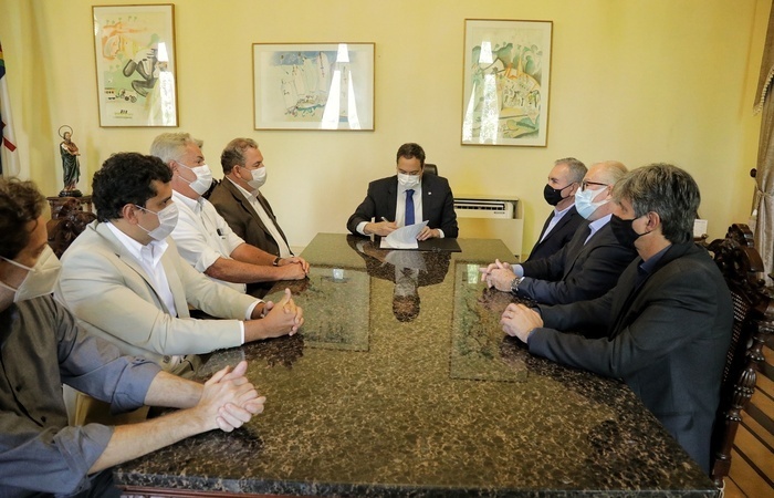 /Paulo Câmara afirma que a mudança vai garantir o desenvolvimento econômico de Pernambuco. Foto: Djair Pedro/SEI.