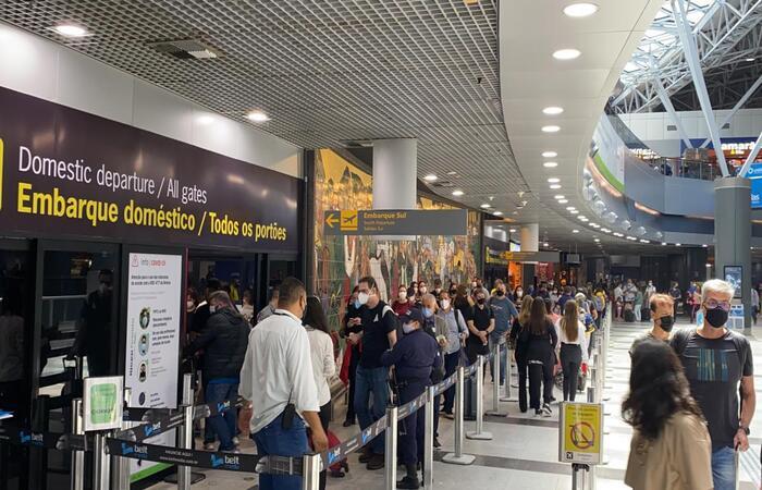 Levantamento da AirHelp mostra que quase 1 milhão de passageiros foram afetados por atrasos e cancelamentos de voos no aeroporto paulista/Setur/Divulgação Levantamento da AirHelp mostra que quase 1 milhão de passageiros foram afetados por atrasos e cancelamentos de voos no aeroporto paulista/Setur/Divulgação