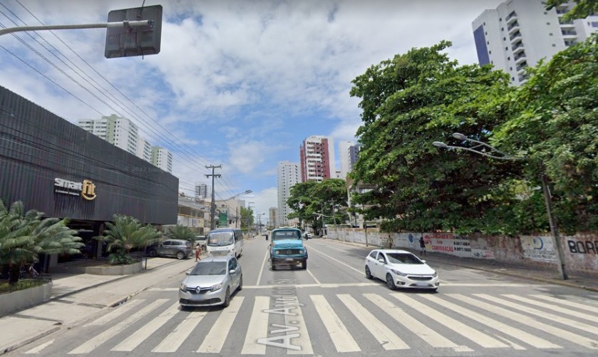 Cerca de 700 metros de extensão das duas faixas da direita serão interditados./Google Maps/Reprodução Cerca de 700 metros de extensão das duas faixas da direita serão interditados./Google Maps/Reprodução