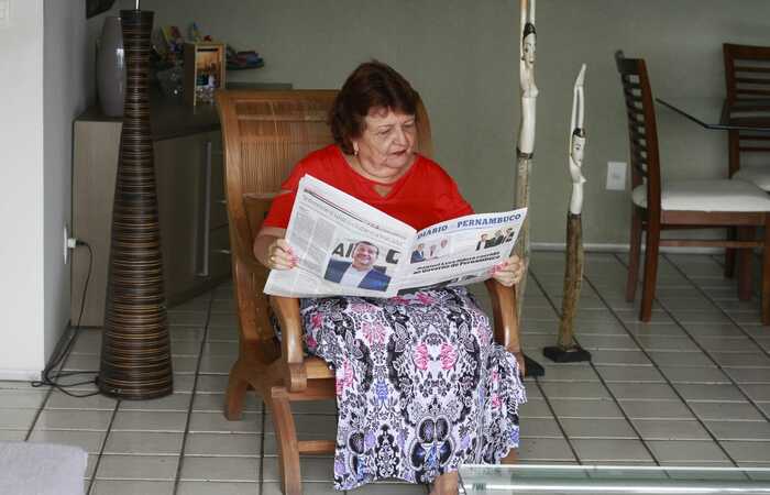 Para dona Leodila Pontes, o Diario &eacute; um roteiro e uma b&uacute;ssola, que se fazem presentes em todas as fases da sua vida/Foto: Romulo Chico