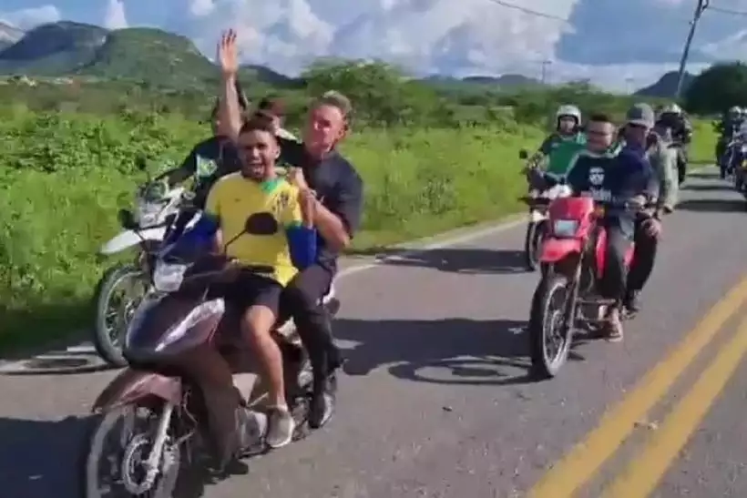 Bolsonaro participa de motociata no Nordeste (Foto: Redes Sociais/Reprodução) Bolsonaro participa de motociata no Nordeste/Foto: Redes Sociais/Reprodução