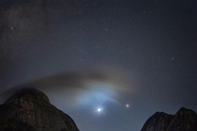 Fot&oacute;grafo brasileiro registra a jun&ccedil;&atilde;o de V&ecirc;nus e Marte e &eacute; reproduzido pela Nasa/Foto; Kiko Fairbairn - Reprodu&ccedil;&atilde;o