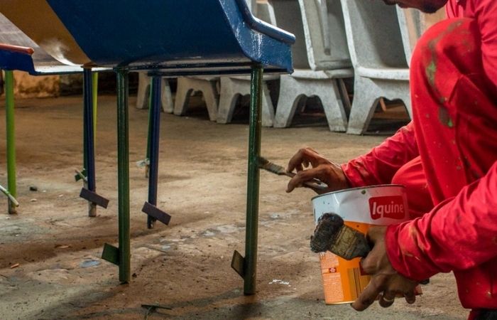 Trabalho é feito através de convênio entre Patronato Penitenciário e a Empresa de Manutenção e Limpeza Urbana/Surama Negromonte Trabalho é feito através de convênio entre Patronato Penitenciário e a Empresa de Manutenção e Limpeza Urbana/Surama Negromonte