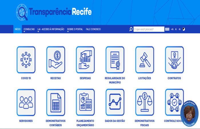 /Nova versão do premiado Portal da Transparência da Prefeitura do Recife está com um visual mais moderno e traz várias melhorias nas funcionalidades. Foto: Reprodução. /Nova versão do premiado Portal da Transparência da Prefeitura do Recife está com um visual mais moderno e traz várias melhorias nas funcionalidades. Foto: Reprodução.