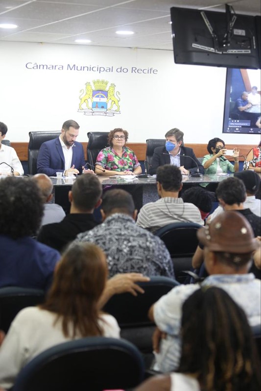 /Reunião emergencial que discute o ciclo junino. Foto: Guga Mattos/Câmara do Recife /Reunião emergencial que discute o ciclo junino. Foto: Guga Mattos/Câmara do Recife