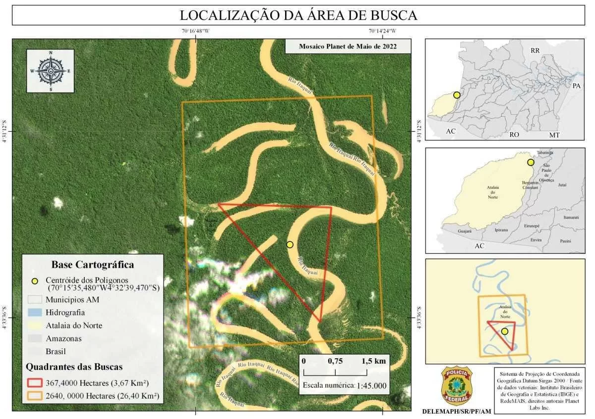 Local onde foram localizados os corpos