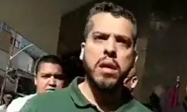 Rodrigo Amorim foi gravado no local onde acontecia ato político com Marcelo Freixo/foto: Redes Sociais/Reprodução