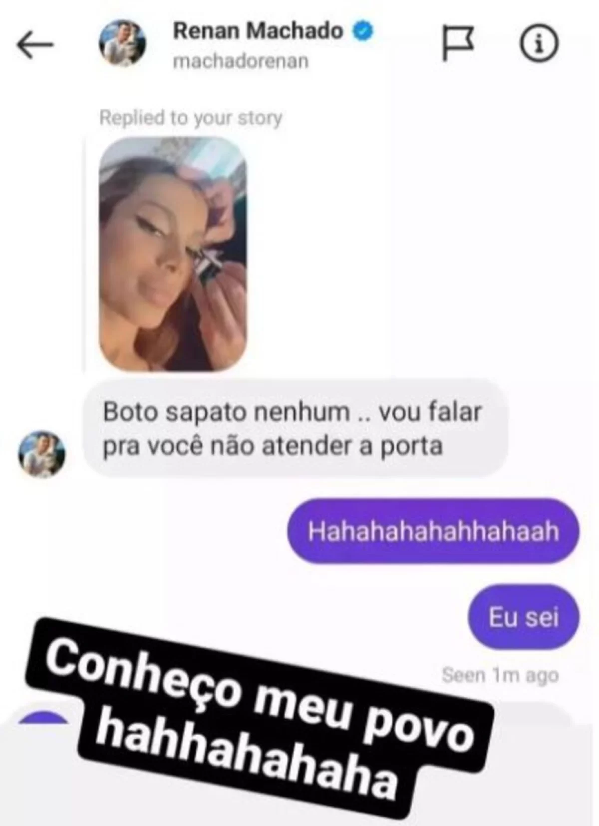 Anitta publicou print de conversa com seu irmão
